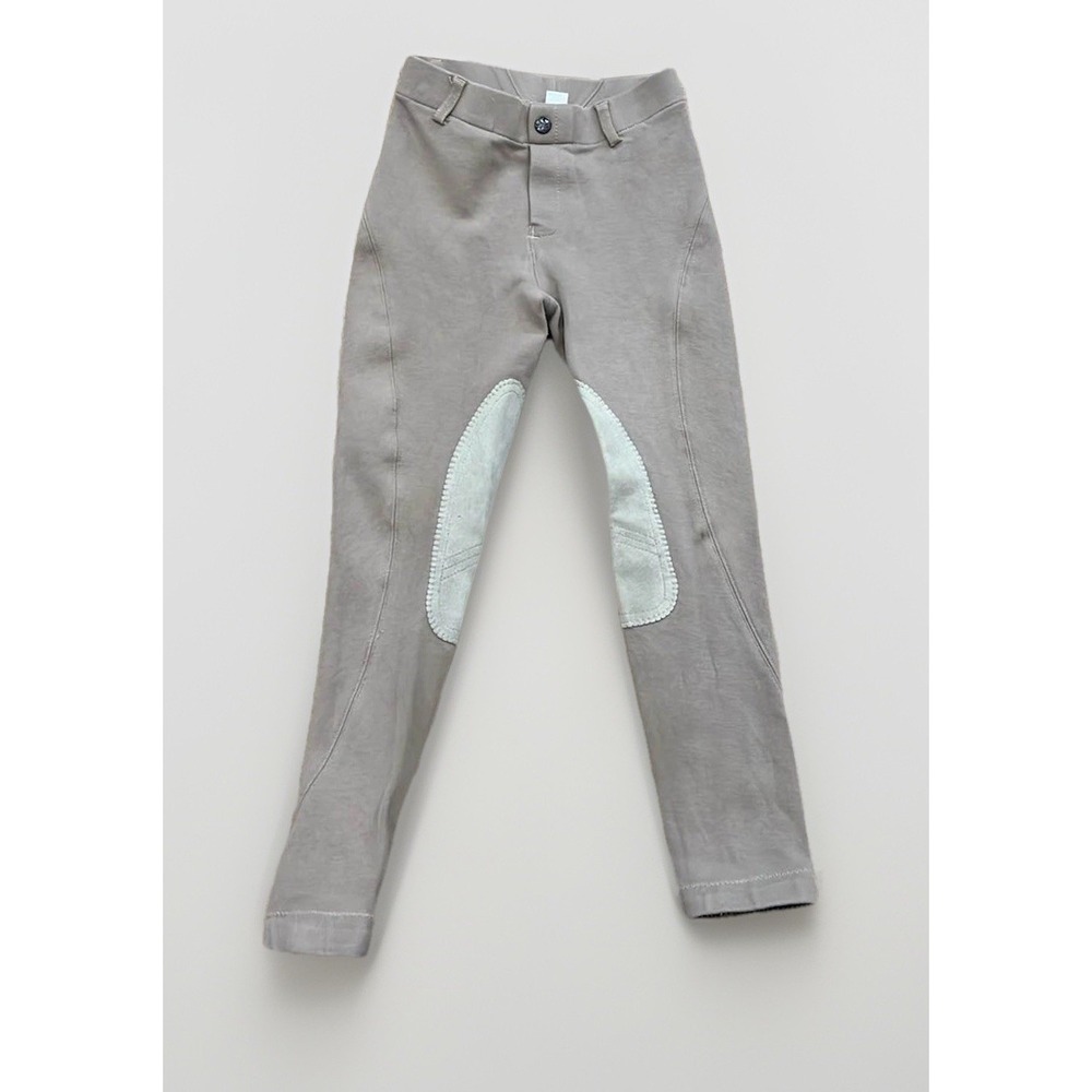 Tan Riding Breeches Horse Knee Patch Pants Kids Size 10